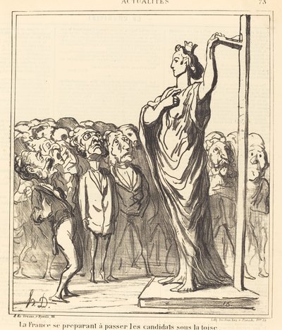 Frankrike förbereder sig för att passera... av Honoré Daumier