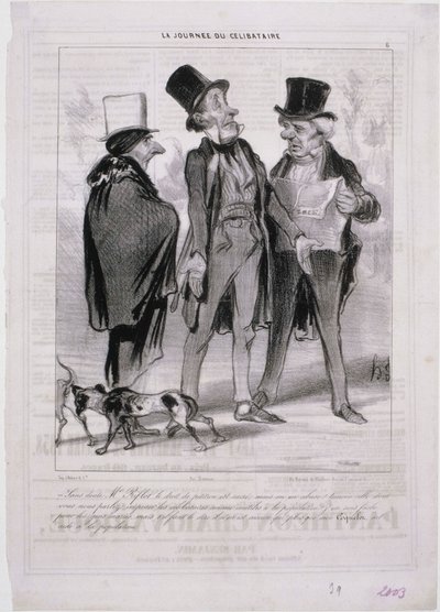 Bachelor Day av Honoré Daumier