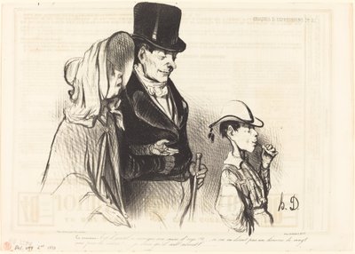 Mamman - Är det trevligt att äta sitt kornsocker!... av Honoré Daumier