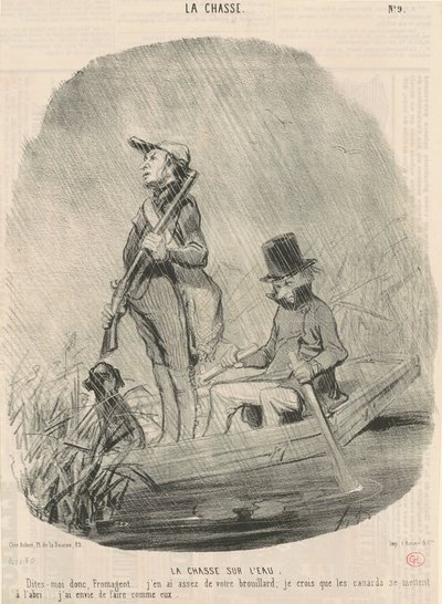 Jakt på vattnet av Honoré Daumier