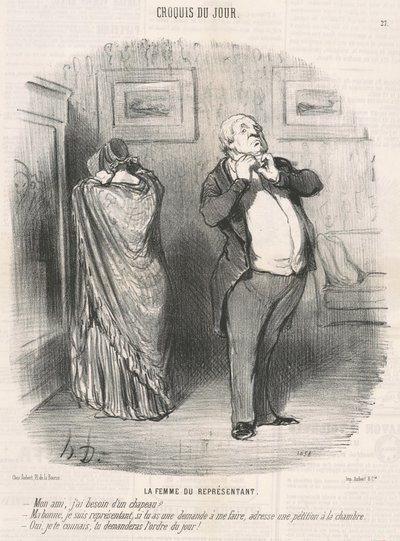 Representantens fru av Honoré Daumier
