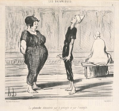Tavlan demonstrerade av föreskriften... av Honoré Daumier