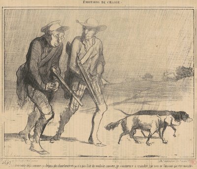 Regnet har fallit så här i... av Honoré Daumier