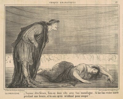 prinsessa av Honoré Daumier