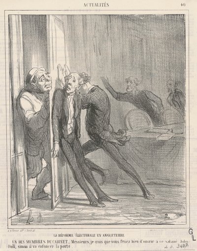 valreform i england av Honoré Daumier