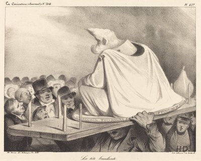 huvudet guppar av Honoré Daumier