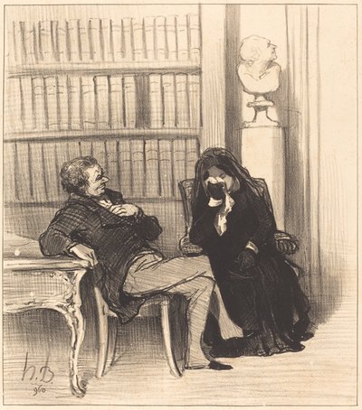 Änkan av Honoré Daumier