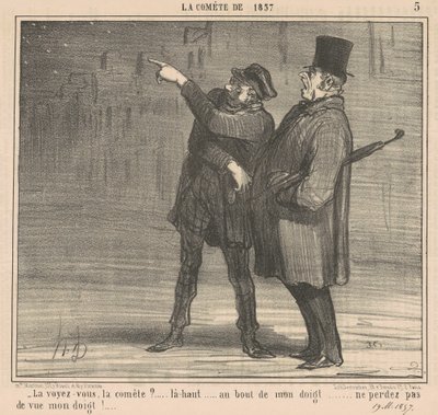 Ser du kometen? ... Där uppe ... av Honoré Daumier