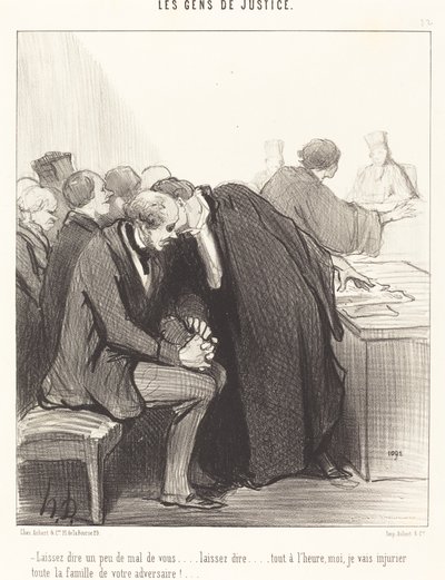 Låt säga lite dåligt om dig... av Honoré Daumier