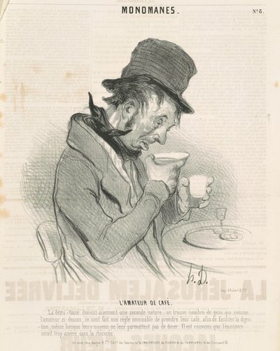 Kaffeälskaren av Honoré Daumier