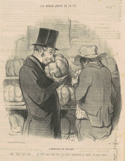 Melonälskaren av Honoré Daumier