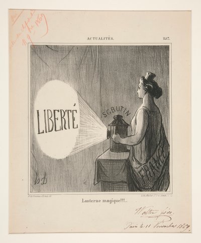 Magic Lantern!!!, #257 från News av Honoré Daumier