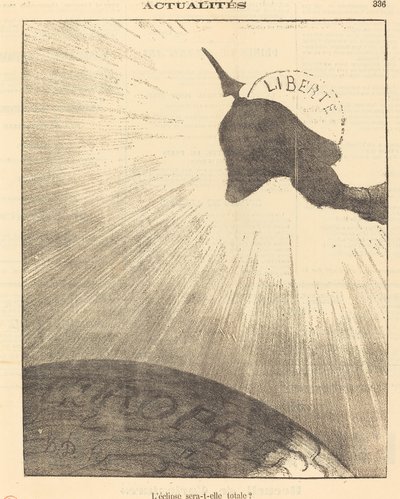 Kommer förmörkelsen att vara total? av Honoré Daumier