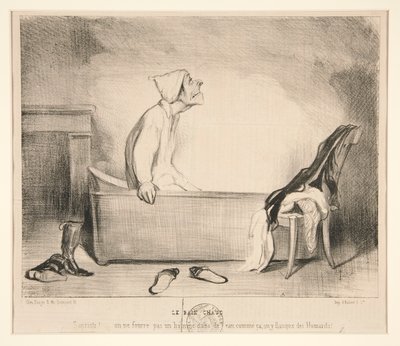 Varmbadet. Herregud! av Honoré Daumier