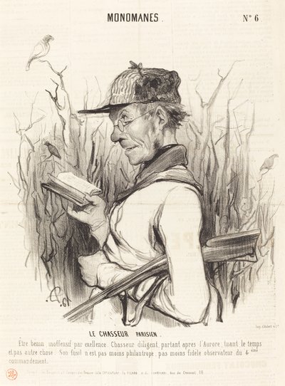 Den parisiske jägaren av Honoré Daumier