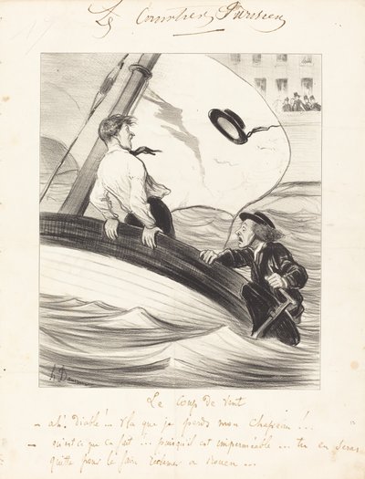 Vindpusten av Honoré Daumier