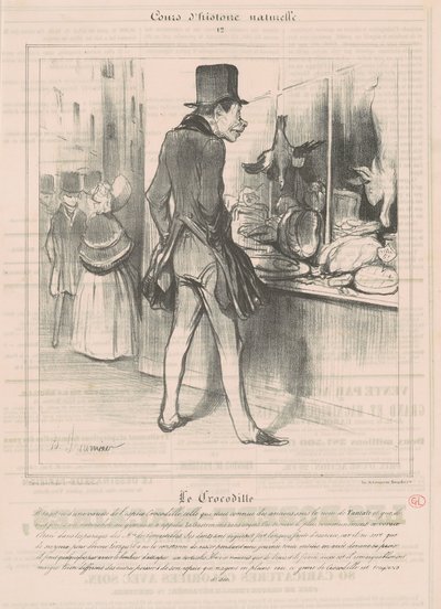 Krokodilen av Honoré Daumier