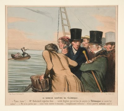 The Last Chapter of Telemachus, från La Caricature (Journal) av Honoré Daumier
