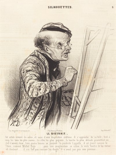 Den distraherade av Honoré Daumier