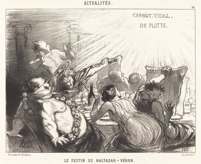 Baltazar-Vérons högtid av Honoré Daumier