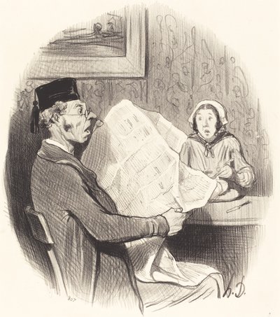 Det allt mer monster Format av Honoré Daumier
