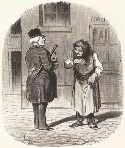 Nyårsdagen av Honoré Daumier