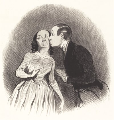 Nyårsdagen av Honoré Daumier