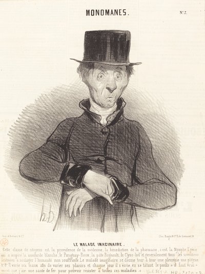 Inbillat sjuk av Honoré Daumier