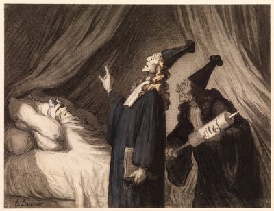 Inbillat sjuk av Honoré Daumier