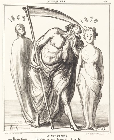 Lösenordet: Reaktion... Förlåtelse... Frihet av Honoré Daumier