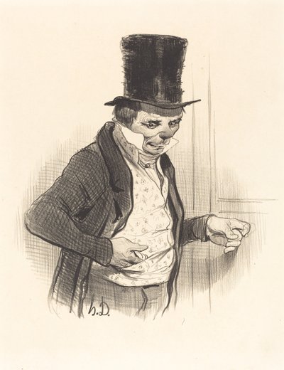 Portvakten på turné... av Honoré Daumier