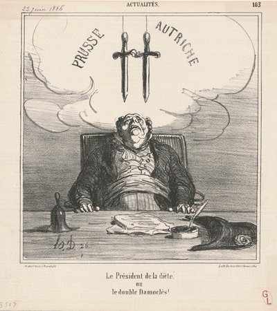 Dietens ordförande av Honoré Daumier