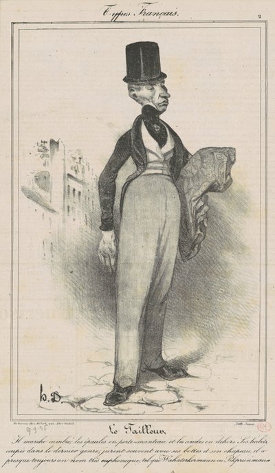 Skräddaren av Honoré Daumier