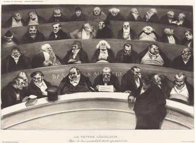 Den lagstiftande magen av Honoré Daumier