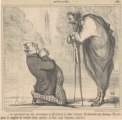 Byggaren av Leviatan bestämmer... av Honoré Daumier