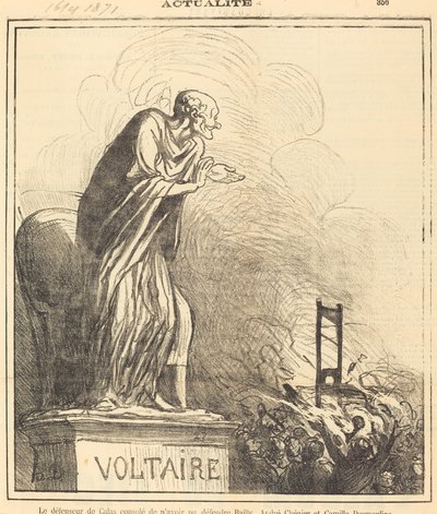 Calas-försvararen tröstade... av Honoré Daumier