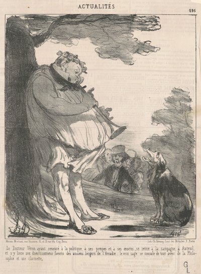 Doktor Véron ... på Auteuil ... av Honoré Daumier