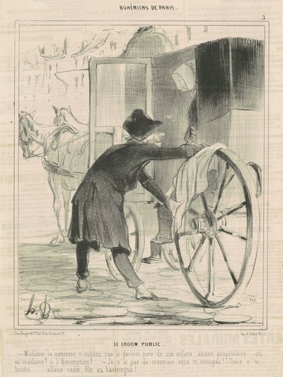 Le groom public av Honoré Daumier