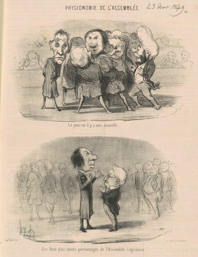 Dagen det kommer nyheter av Honoré Daumier