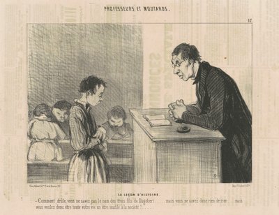 Historielektionen av Honoré Daumier