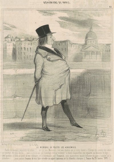 Medlem av alla akademier av Honoré Daumier