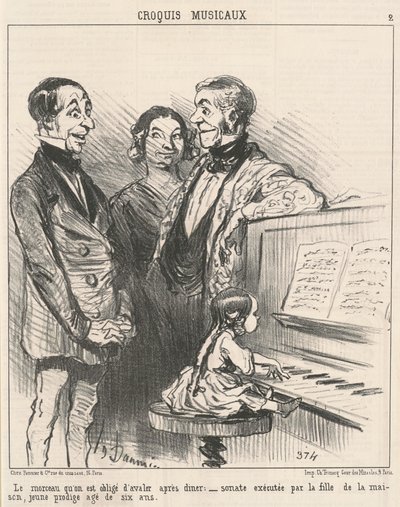 Biten som vi måste svälja... av Honoré Daumier