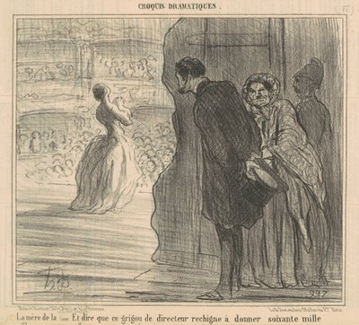 Sångarens mamma av Honoré Daumier