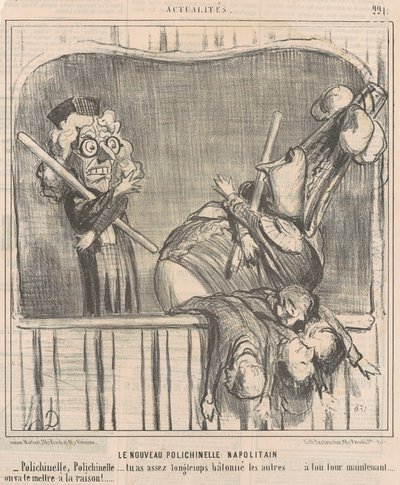 Den nya napolitanska dockan av Honoré Daumier