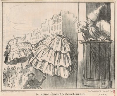 Tvätterskornas nya banderoll av Honoré Daumier