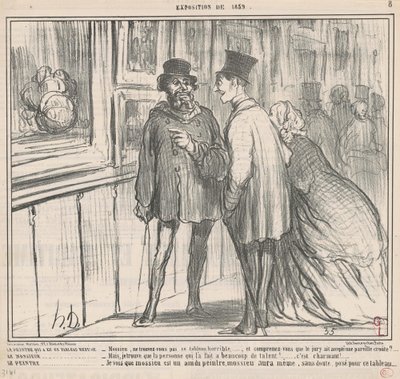 Målaren som hade en tavla vägrade... av Honoré Daumier