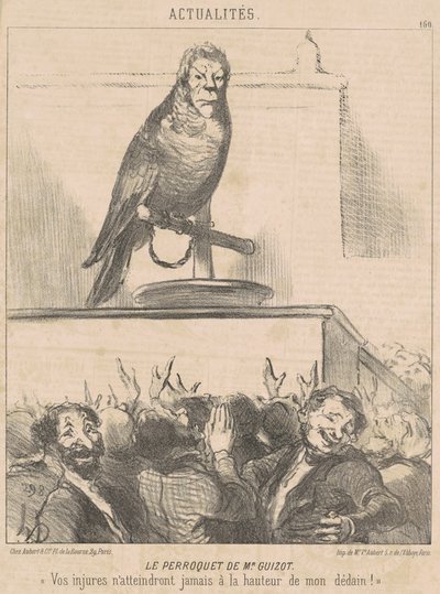 M. Guizots papegoja av Honoré Daumier