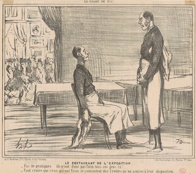 Utställningsrestaurangen av Honoré Daumier