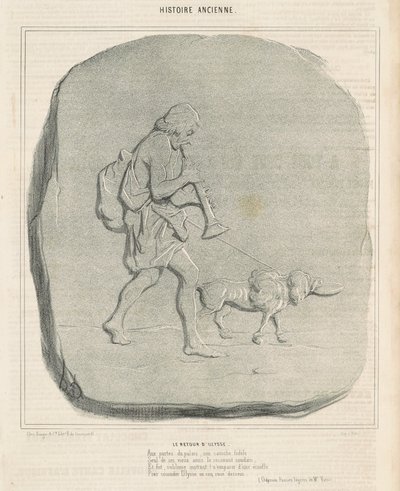 Odysseus återkomst av Honoré Daumier
