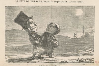 Återkomsten är ofta svår av Honoré Daumier